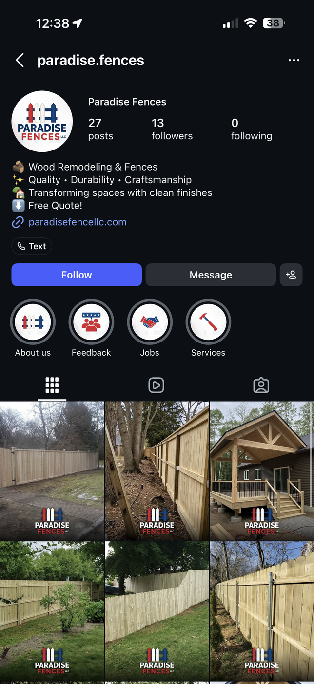 Instagram Paradise Fences
